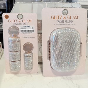 Goitz and glam Sparkling Travel Pill Box - Silver bundle NEW