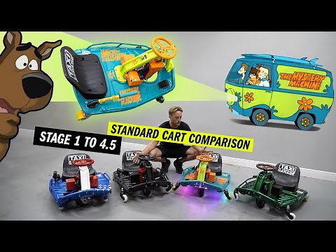 Standard Size Crazy Cart Comparison Stage 1 thru 4.5 // Mystery Machine Rip-N-Ship