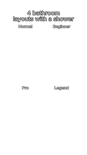 208K views · 564 reactions | 4 bathroom layouts with a shower   Normal  Beginner  Pro  Legend Which one would you choose? 樂 #BathroomDesign #BathroomDecor #ToiletDesign #ToiletDecor #BathroomMakeover #BathroomMakeovers #BathroomInspiration #BathroomIdeas #BathroomInterior #HomeDecorIdeas #InteriorInspiration #HomeDesignInspo #HomeDecor #HomeDesign #HomeDecoration #InteriorDesign #InteriorDesignIdeas | Planner 5D | Facebook