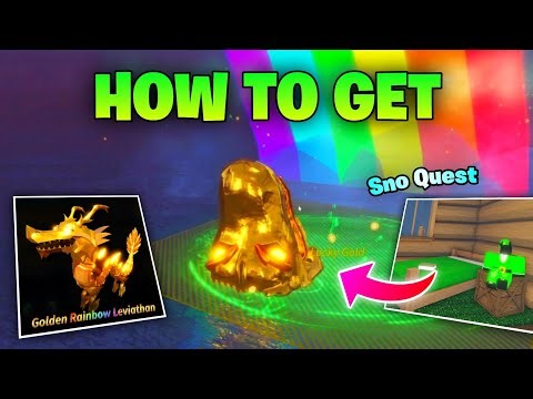 How to Get Golden Rainbow Leviathan in Fisch - Leprechaun Sno