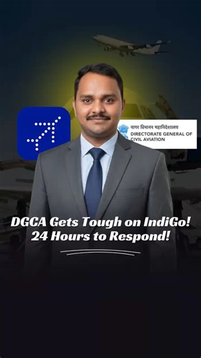 DGCA Gets Tough on IndiGo — 24 Hours to Respond! 🚨 #imrohan031 #shortvideo