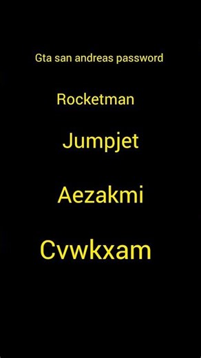 gta san andreas password #minecraft #colonelkkjϟ #嗡嗡嗡 #sᴀɴᴛᴀʟɪɢᴀᴀɴ #ĸупитьдомуморя #ɢᴇᴛᴠᴀᴄᴄɪɴᴀᴛᴇᴅ