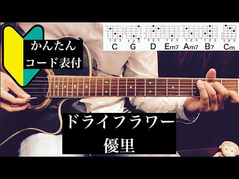 ドライフラワー/優里/ギター/コード/初心者向け/簡単