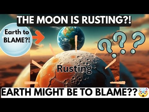 The Moon is Rusting! 🌕 Scientists Say Earth May Be to Blame | Space Mystery Explained #viralvideo