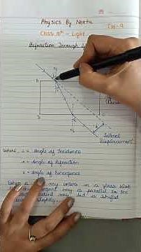 Refraction Through Glass Slab #physics #class10th #light