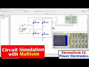 #ElectroTechCC How to Simulate Full Wave Rectifier in Multisim || Power Electronics Simulation