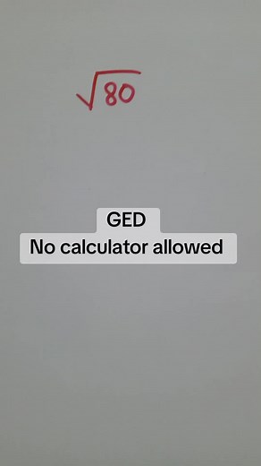 GED Math no calculator allowed #MathQuiz #tiktok #beginner #Math #ged