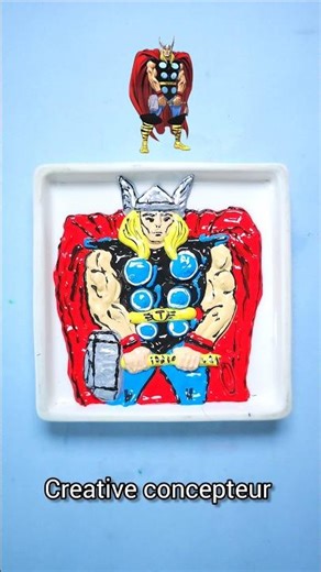 Avengers Thor color mixing #shorts