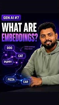 7. What is Embedding? | Generative AI Short series #tech #coding #tricks
