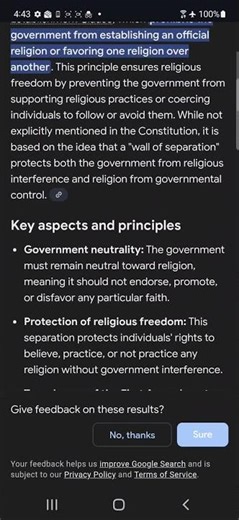 separation of church and state