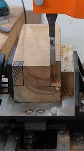 Satisfying Process of Cutting a Mortise #reelsfypシ #woodworking #carpentry | Woodworking Projects