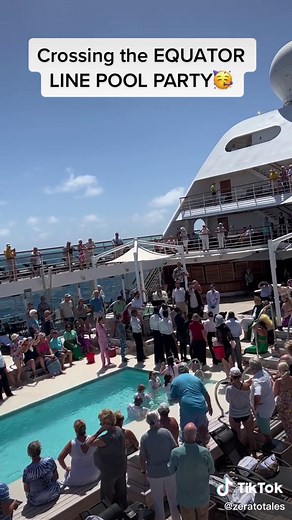 Equator Line Pool Party - Kiss the Fish! 🥳