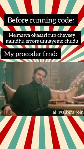 𝐀𝐢 𝐰𝐚𝐥𝐤𝐞𝐫𝐬 on Instagram: "Adhi dha sir Artificial Intelligence from basic to advanced level in memes way. Course content: 1)Core Python 2) Advance python 3)Numpy 4)Pandas 5) Matplotlib 6)SQL python 7) Machine learning 8)NLP 9)Prompt engineering Perks from Ai walkers 1)3 months of live classes 2)Real time internship certificate 3)work with a live project in our company 4) Opportunity to get trainee posts in our company 5)Daily live classes and tasks 6)One to one mentorship 7) Working pro