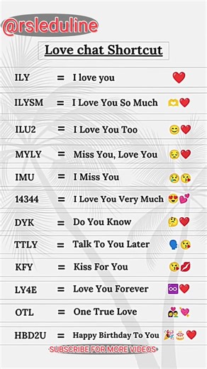 TRENDING LOVE CHAT SHORTCUT | EMOJI MEANINGS WITH HEART 💝💞💓💖❣️ #shorts #love #emoji
