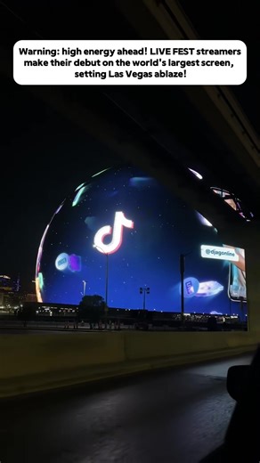 World's largest screen in position! LIVE Fest passionately begins! #LIVEFest2025 #MakeLIVECount #fyp