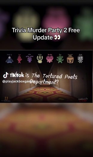 New update to Trivia Murder Party 2 in Party Pack 6, TOTALLY FREE 😱 If you own the pack, go update now!