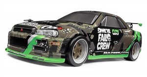 HPI Racing Micro RS4 Drift Fail Crew Nissan Skyline R34 GT-R Electric 1/18th Scale RTR w/2.4G Radio System