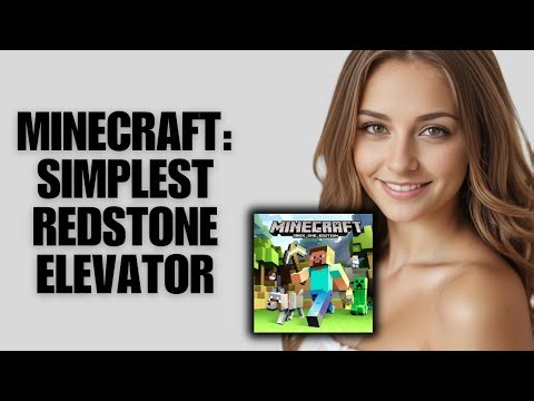 Minecraft: Simplest Redstone Elevator (Quick Tutorial)