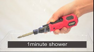 Hybro Electric & Manual Duo USB Rechargeable Screw Driver in Red with Four Bits