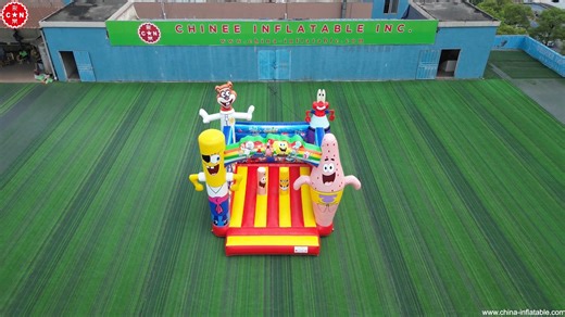Chinee Inflatables Inc. on Instagram: "SpongeBob Bounce House Fun by Chinee Inflatables – Perfect for Kids' Parties! T2-4640 Dive into the fun with this SpongeBob SquarePants bounce house from Chinee Inflatables! 🏰✨ As a top inflatables factory from China (china-inflatable.com), we specialize in custom bounce houses, inflatable slides, water parks, obstacle courses, tents, sports games, and more. This SpongeBob-themed bounce house is ideal for kids’ parties, events, or family gatherings, made w