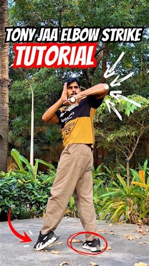 Tony Jaa amazing elbow strike tutorial 🥋💥#tonyjaa #elbowstrike #trending #viral #muaythai #shorts
