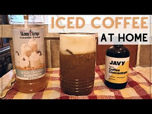 How to make a healthy iced coffee at home || Javy Coffee