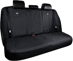 Coverado Waterproof Rear Bench Car Seat Cover for Back Seat, Oxford Back Seat Cover for Car Back Seat Protector for Kids & Dogs, Backseat Car Covers Universal Fit for Cars SUVs Trucks Vans(M,Black)