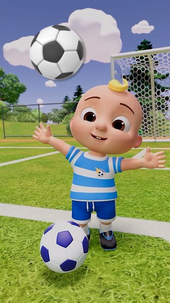 Can JJ Do 5 Soccer Kick Ups?! ⚽🏆 Learn to Count #Soccer #Football #Shorts
