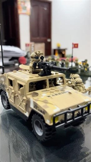 Military Lego: Humvee model🔥#lego #army #legominifigures