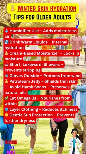 🧴 Winter Skin Hydration Tips for Older Adults: Combat Dry, Itchy Skin #shorts #seniortipsdaily