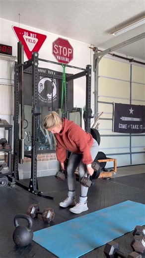 Double Contraction Dumbbell Deadlift