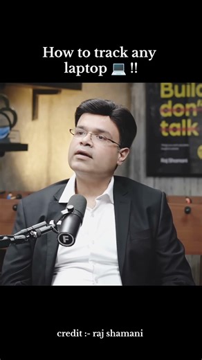 How to track any laptop 💻 !! #asus #rajshamani #podcast #shorts