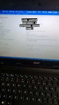 ACER Laptop Reformat Done! ✅ BIOS issue fixed #LaptopRepair #OndongTechSolutions