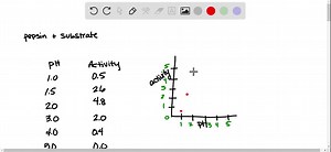The activity of pepsin was measured at various pH values. When the temperature and the concentrations of pepsin and substrate were held constant, the following activities were obtained: (a) Plot the pH dependence of pepsin activity. (b) What is the optimal pH? (c) Predict the activity of pepsin in the blood at pH 7.4 | Numerade