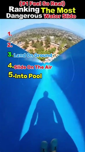 Ranking The Most Dangerous Water Slides 😭😂