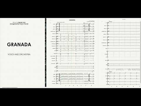 GRANADA - FULL ORCHESTRA SCORE