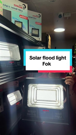 Solar flood light 100W–1000W with panel & remote