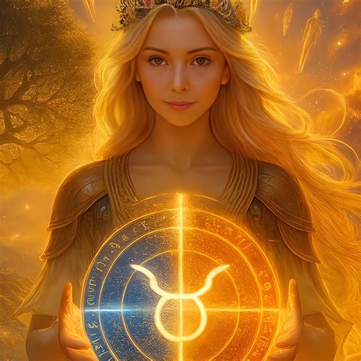 Taurus Zodiac Goddess Digital Art | Celestial Taurus Printable Wall Art | Instant Download ZIP Multiple Sizes Astrology Decor - Etsy