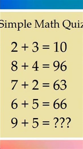A simple math quiz......🤔🤨😄