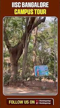 IISc Bangalore Campus Tour | What they don't show you | #IIScBangalore #CampusTour #Shorts