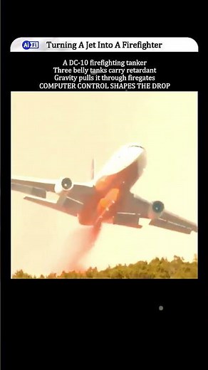 How A DC 10 Drops Fire Retardant