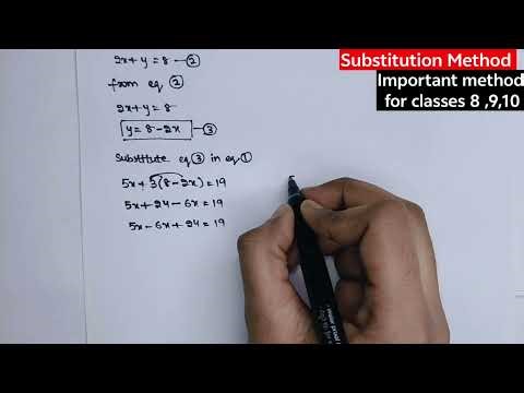 The Truth About Substitution Method Problems Nobody Tells You|for CLASSES 8 9 10 