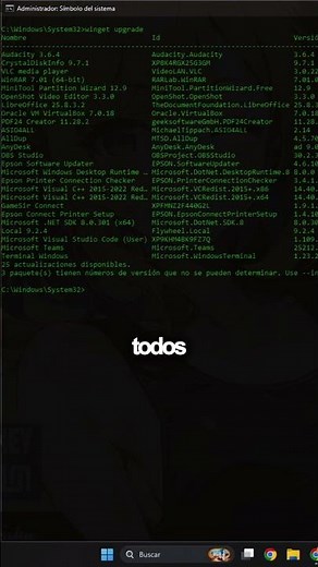 How to update programs in Windows using cmd - Winget #shorts
