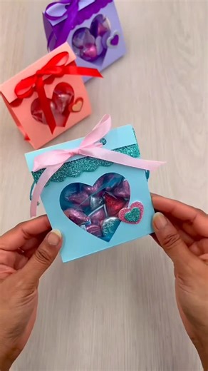CraftISH corner on Instagram: "💕 Craft with me! DIY Valentine’s Treat Boxes 💕 Make this Valentine’s Day extra special with these adorable handmade treat boxes. 🎁💘 Perfect for filling with chocolates, candies, or little surprises. Tag someone who would love to make these. 💕✨ #ValentinesDIY #HandmadeWithLove #DIYGiftIdeas #PaperCrafts #ValentinesTreats valentines valentineboxes valentinesforschool papercrafts diyvalentinegifts"