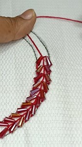Elevate your style with this effortless yet elegant hand embroidery tutorial, featuring exquisite roses and delicate stitches that will leave you feeling empowered and inspired. borderline 🔥 hand embroidery tutorial 🪡🥰 #fbviral #roses #stitch #flowers #embroidery #beautiful #borderline #reelschallenge #handembroidery #india | soni's art & creations
