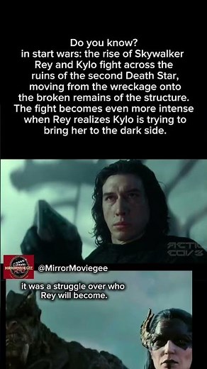 Rey vs Kylo Ren: The Battle That Changed Everything ⚔️🔥 #moviefacts #didyouknow