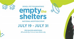 Free pet adoptions through the end of July
