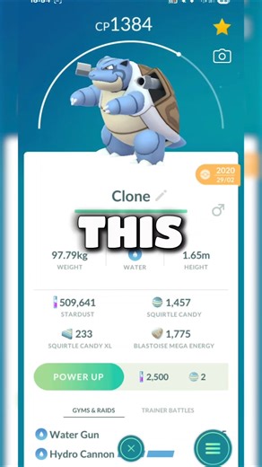 💧Have you got clone Blastoise in Pokemon GO? #pokemon #pokemongo #pogo #pokemoncommunity