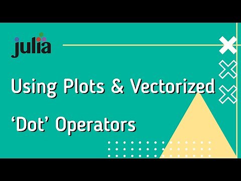 Julia Basics 6A: Using Plots and Vectorized Dot Operators