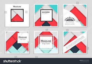 Abstract Vector Layout Background Set Art Stock Vector (Royalty Free) 644523280 | Shutterstock